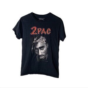 2Pac Small Black‎ T Shirt